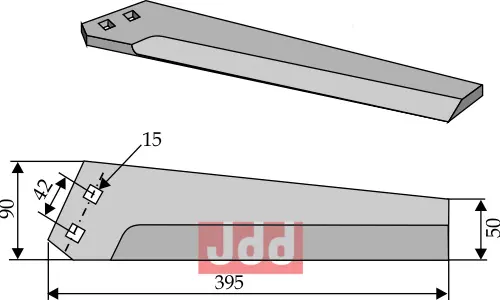Kniv for roeoptager - JDD Utstyr