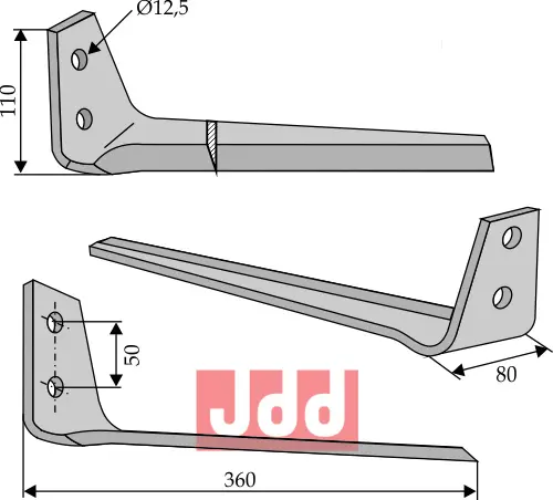Kniv for roeoptager - JDD Utstyr