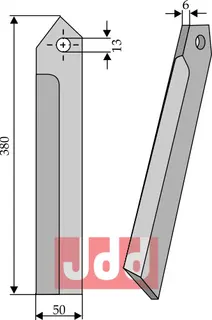 Kniv for roeoptager Holmer/Ropa