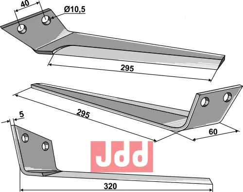 Kniv for roeoptager, venstre - JDD Utstyr