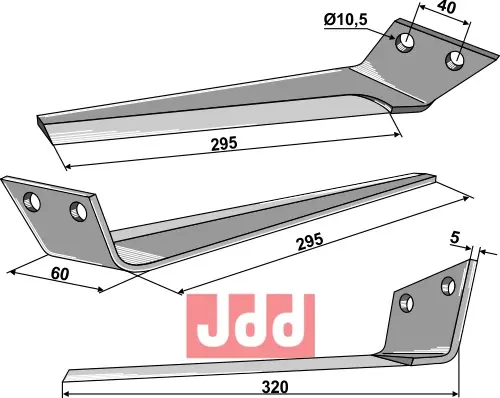 Kniv for roeoptager, - JDD Utstyr