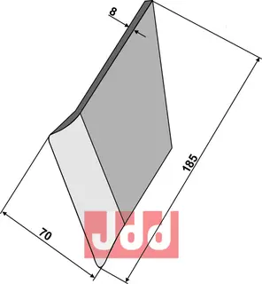 SveiseSpiss for plogskjær - høyre