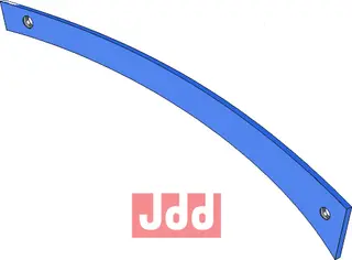 Streichblech SRP236O3 til Rabe Hullsenter 570 mm, høyre