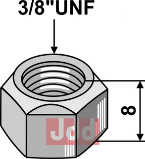 Mutter 3/8''UNF - 8.8