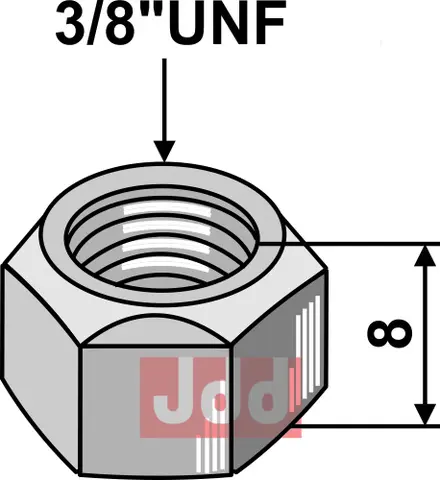 Mutter 3/8&#39;&#39;UNF - 8.8