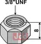 Mutter 3/8''UNF - 8.8