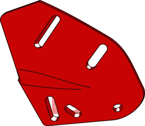 Holder for halmskræller - høyre - JDD Utstyr