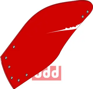 Moldboard til Amazone Type: venstre, hullavstand: 77-106 mm