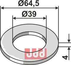 Skive Ø64,5x4xØ39