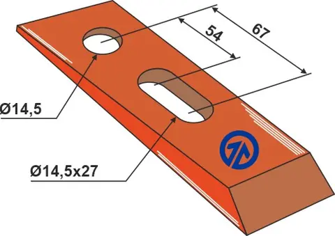 7° kile - SERIE 410 hull 14,5 - 14,5x27, avst. 54 - 67
