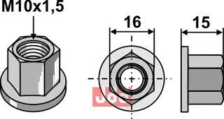 FlensMutter M10x1,5