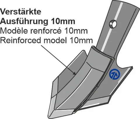 Gåsefotskjær hurtigskift 140x8 mm Til Serie 410