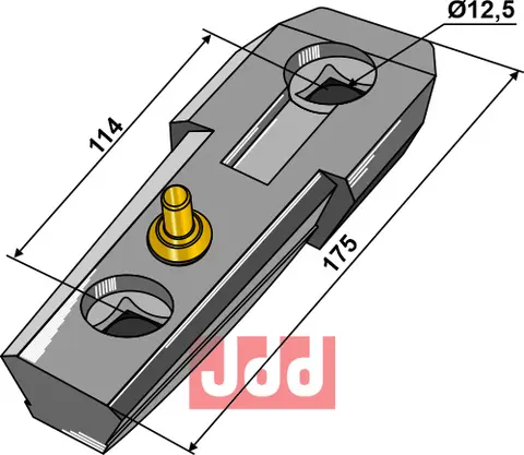 Adapter til Köckerling 175 mm - Hullavstand 114 mm