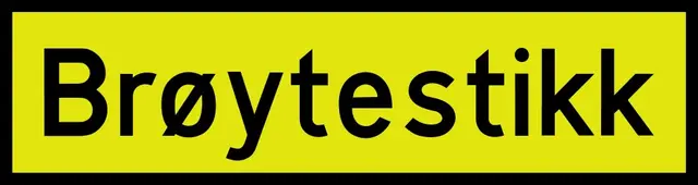 Brøytestikk Underskilt (808.725) Klasse 3 Refleks 