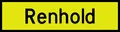 Renhold Underskilt (808.744) Klasse 3 Refleks for sperrepanel