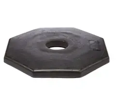 Gummifot for trafikksylinder, Ø37 cm 6,5 kg