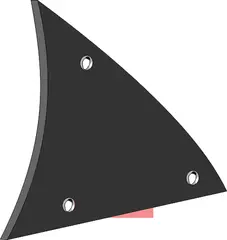 Bryst-plate - venstre P&#246;ttinger