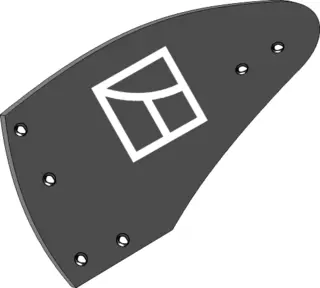 Muldplate - venstre Passer til körper typ 35-30UW/40-30UW