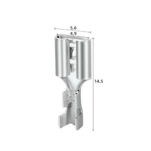 Kabelsko m. mothake uisolert til relehol Hunndel 4.8mm | 100stk i pose 