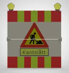 Varselpanelramme 1600 LED Lamper, uten feste