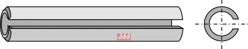 Hulllspendstift Ø10x70 - JDD Utstyr