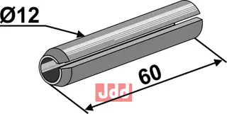 Hulllspendstift Ø12x60