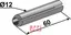 Klemmepinne - Ø12x60 Ø12mm, lengde 60mm