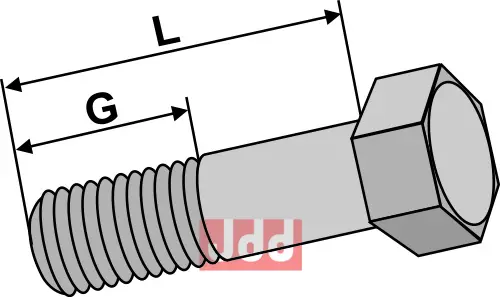 Bolt M16x1,25x75 - 8.8 - JDD Utstyr