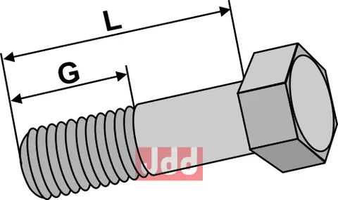 Bolt M12x1,25x45 - 12.9