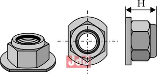 Låsemutter M16x1,5 - 10,9 m. polystop