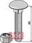 Bræddebolt M10x1,5x45 - 8.8 m. Låsemutter