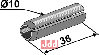 Hulllspendstift Ø10x36