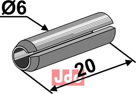 Hulllspendstift  &#216;6x20