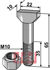 Bolt M10x65