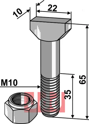 Bolt M10x65