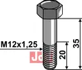 Bolt M12x1,25x35 - 12.9