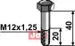 Bolt M12x1,25x40 - 12.9