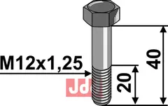 Bolt M16x1,5x40 - 8.8