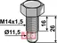 Bolt M14x1,5x26 - 10.9