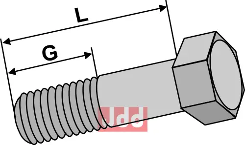 Bolt M14x1,5x35 - 12.9 - JDD Utstyr