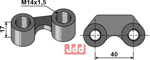 Løftemutter M14x1,5 M14x1,5 - Passer ukjent merke