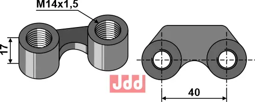 SpændeMutter M14x1,5 - JDD Utstyr