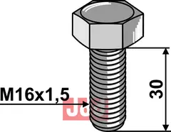 Bolt M16x1,5x30 - 10.9