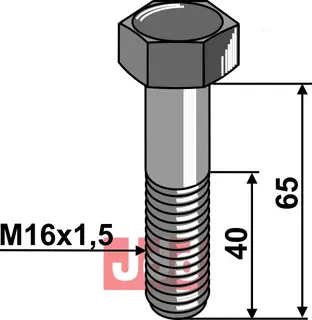 Bolt M16x1,5x65 - 12.9 Sauerburger/Rabe