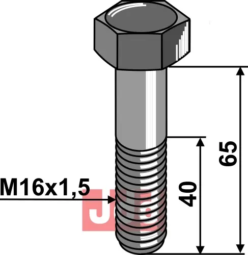 Bolt M16x1,5x65 - 12.9 - JDD Utstyr