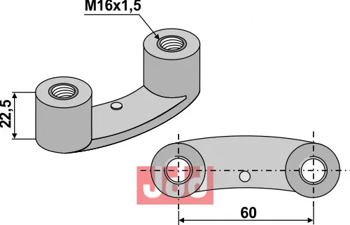 SpændeMutter  M16x1,5 - JDD Utstyr