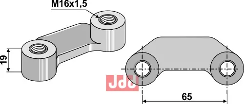 SpændeMutter  M16x1,5 - JDD Utstyr
