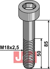 Umbraco bolt M18x2,5x85 - 10.9