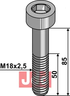 Umbraco bolt M18x2,5x85 - 10.9