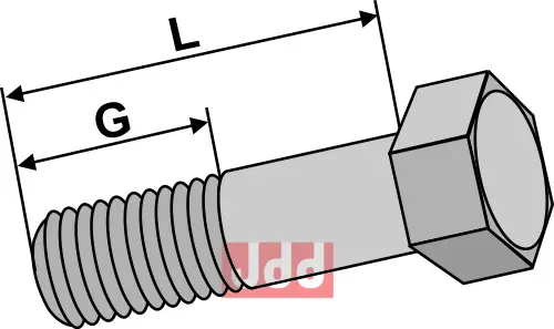 Bolt M20x1,5x70 - 10.9 - JDD Utstyr